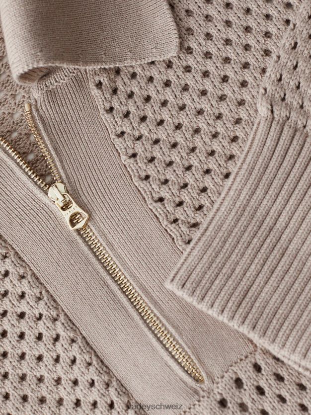 Bekleidung taupefarbener Ton Frauen Varley Lilien-Strickpolo 8J4JZN152