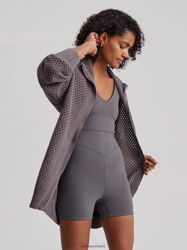 Bekleidung tiefe Holzkohle Frauen Varley Cassady-Strickjacke 8J4JZN155