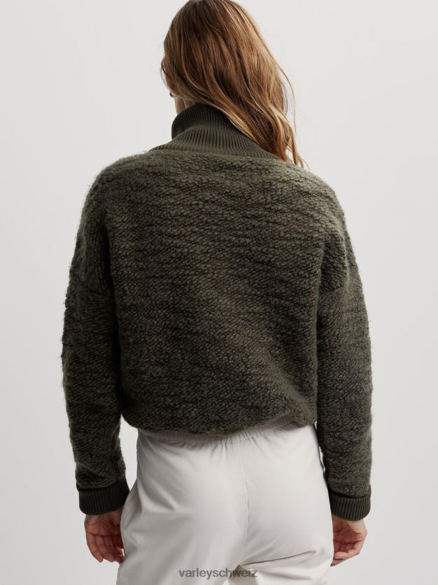 Bekleidung dunkles Oliv Frauen Varley Hunter Fleece mit durchgehendem Reißverschluss 8J4JZN423