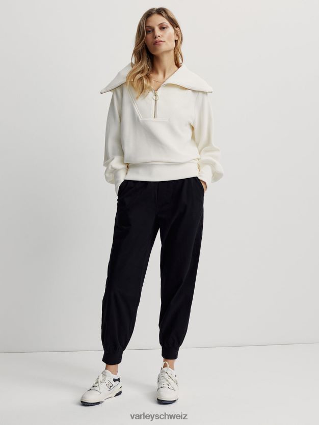 Bekleidung Elfenbein Frauen Varley Vine-Pullover mit halbem Reißverschluss 8J4JZN88