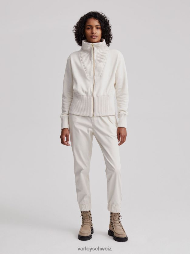 Bekleidung Elfenbeinmergel Frauen Varley Alisa-Sweatshirt mit durchgehendem Reißverschluss 8J4JZN186
