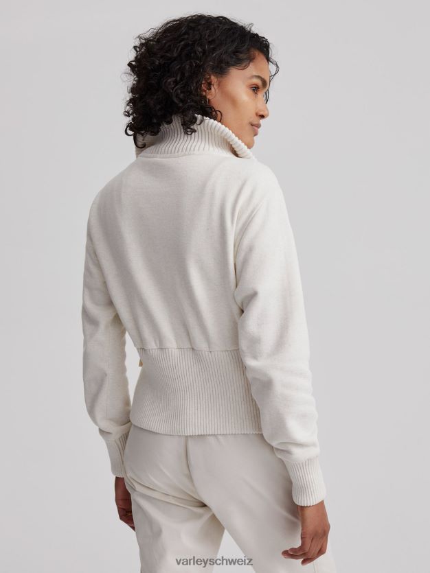 Bekleidung Elfenbeinmergel Frauen Varley Alisa-Sweatshirt mit durchgehendem Reißverschluss 8J4JZN186