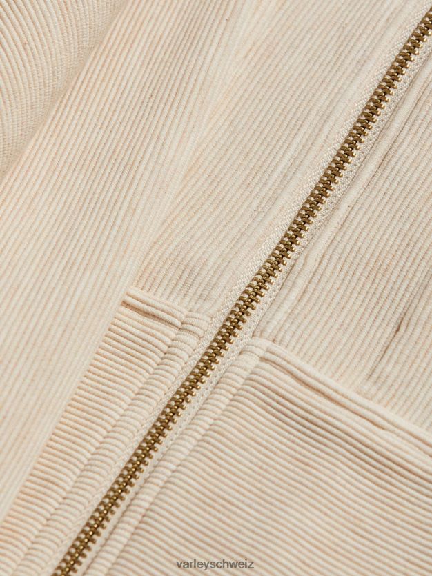 Bekleidung Haferflockenmergel Frauen Varley Rosanne-Sweatshirt mit durchgehendem Reißverschluss 8J4JZN108