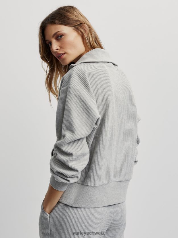 Bekleidung Salbei-Heide-Mergel Frauen Varley Cyrus-Pullover mit halbem Reißverschluss 8J4JZN228