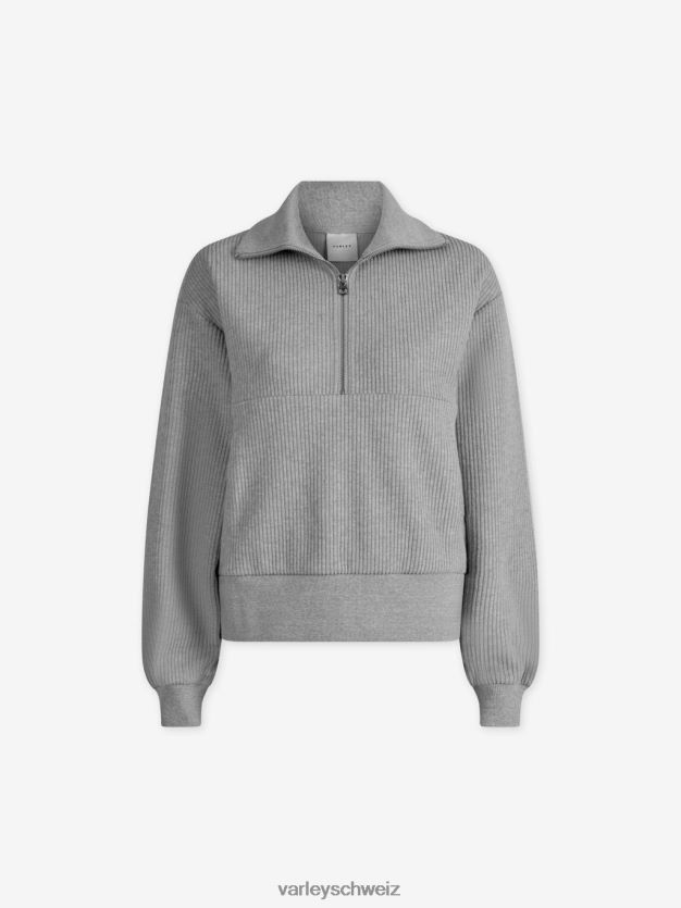 Bekleidung Salbei-Heide-Mergel Frauen Varley Cyrus-Pullover mit halbem Reißverschluss 8J4JZN228
