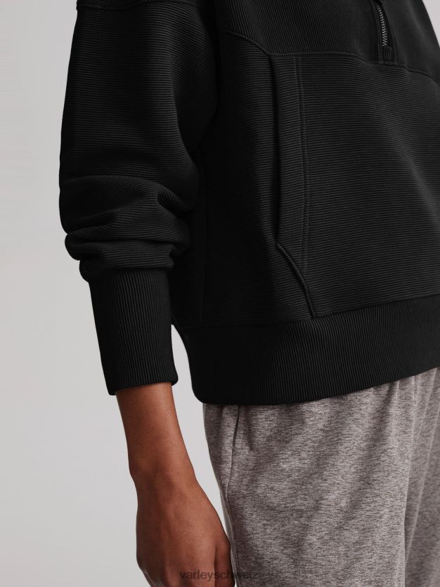 Bekleidung Schwarz Frauen Varley Acadia-Pullover mit halbem Reißverschluss 8J4JZN202