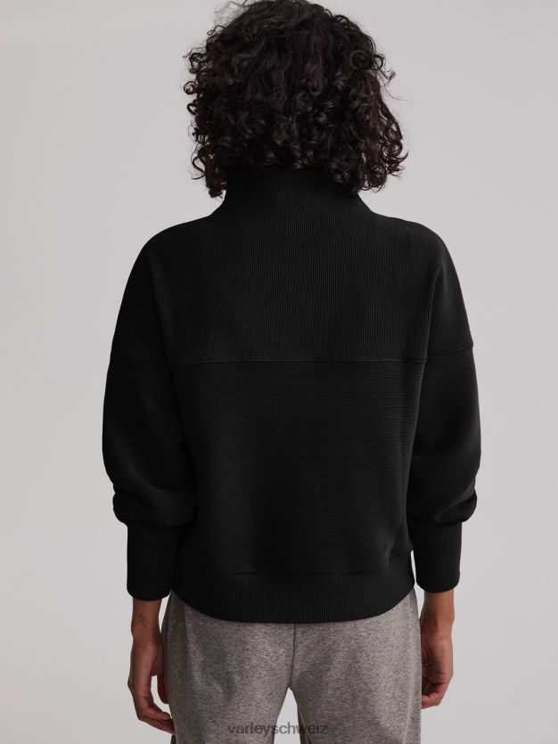 Bekleidung Schwarz Frauen Varley Acadia-Pullover mit halbem Reißverschluss 8J4JZN202