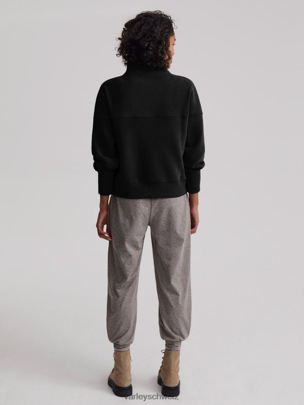 Bekleidung Schwarz Frauen Varley Acadia-Pullover mit halbem Reißverschluss 8J4JZN202