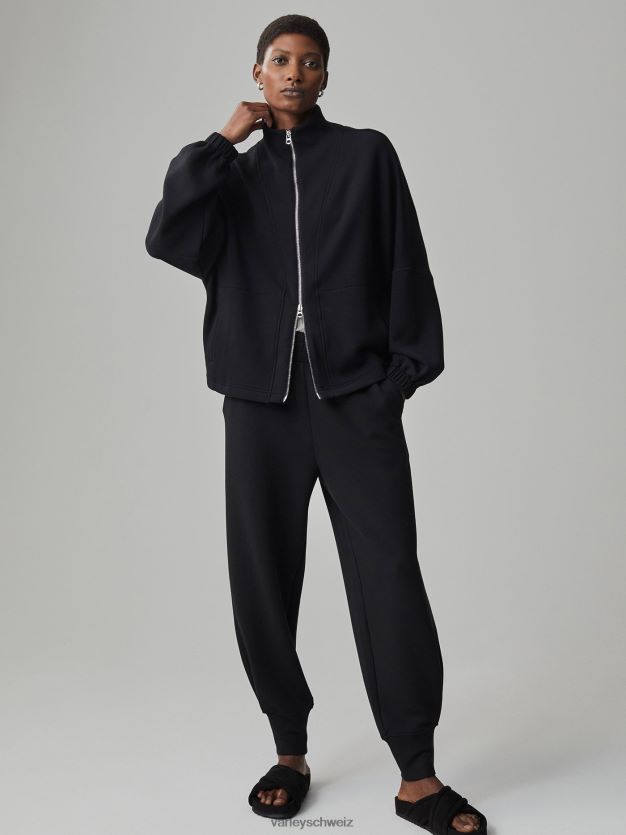 Bekleidung Schwarz Frauen Varley Ashbury-Sweatshirt mit durchgehendem Reißverschluss 8J4JZN37
