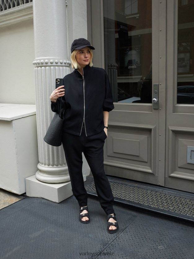 Bekleidung Schwarz Frauen Varley Ashbury-Sweatshirt mit durchgehendem Reißverschluss 8J4JZN37