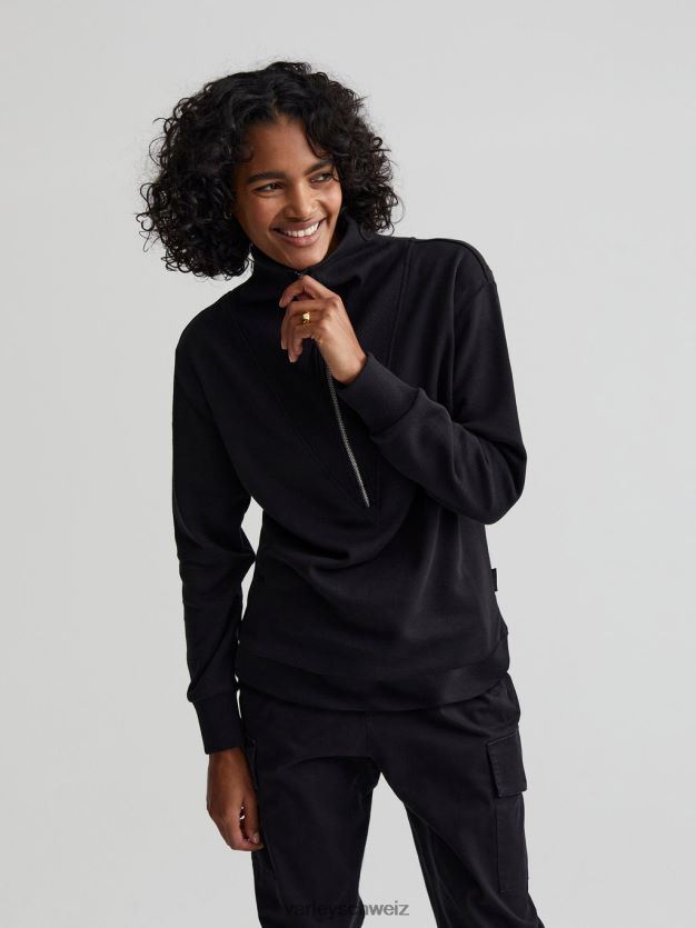 Bekleidung Schwarz Frauen Varley Clearwood-Pullover mit halbem Reißverschluss 8J4JZN229