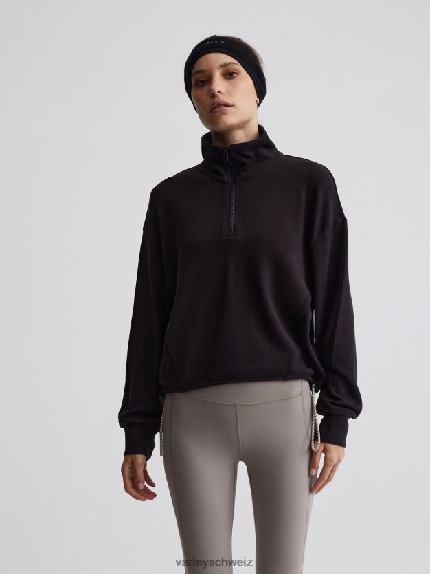Bekleidung Schwarz Frauen Varley Collett-Pullover mit halbem Reißverschluss 8J4JZN237