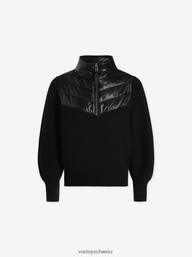 Bekleidung Schwarz Frauen Varley Daines-Pullover mit halbem Reißverschluss 8J4JZN421