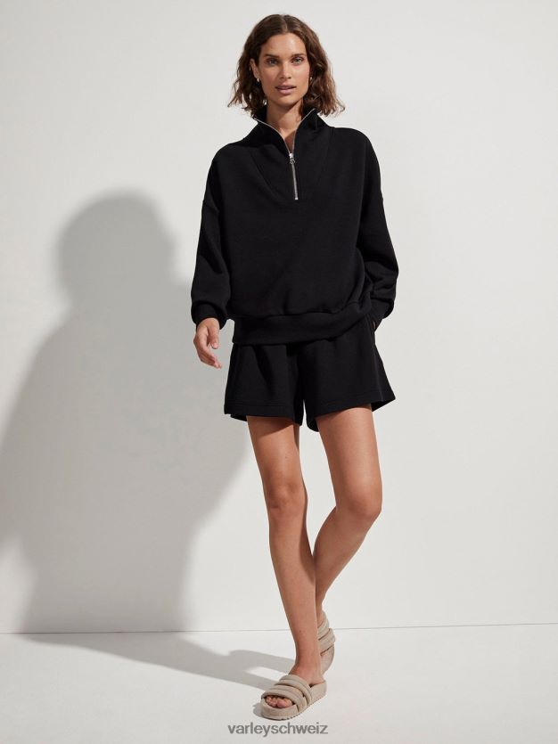 Bekleidung Schwarz Frauen Varley Hawley-Sweatshirt mit halbem Reißverschluss 8J4JZN84