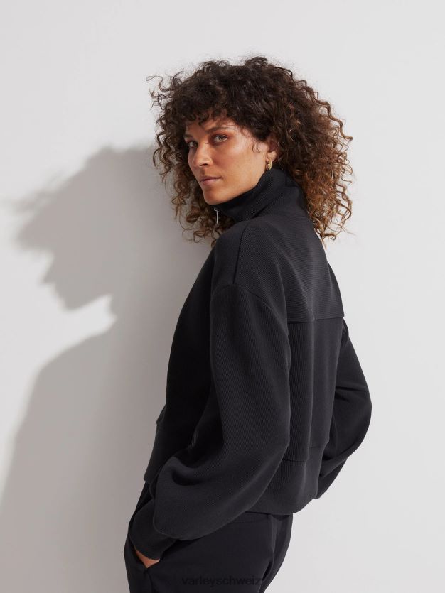 Bekleidung Schwarz Frauen Varley Ramona-Pullover mit halbem Reißverschluss 8J4JZN144