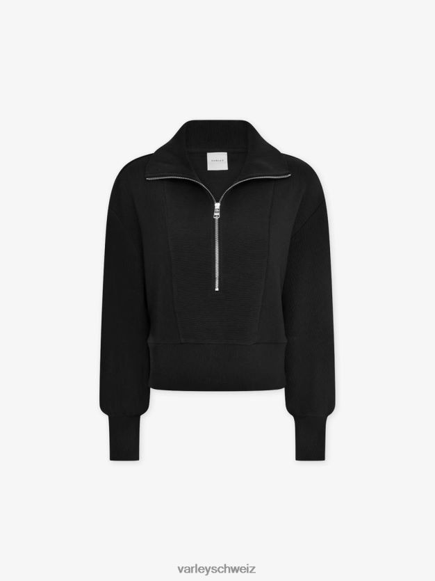 Bekleidung Schwarz Frauen Varley Ramona-Pullover mit halbem Reißverschluss 8J4JZN144