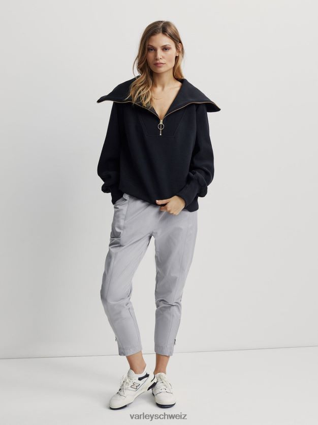 Bekleidung Schwarz Frauen Varley Vine-Pullover mit halbem Reißverschluss 8J4JZN87