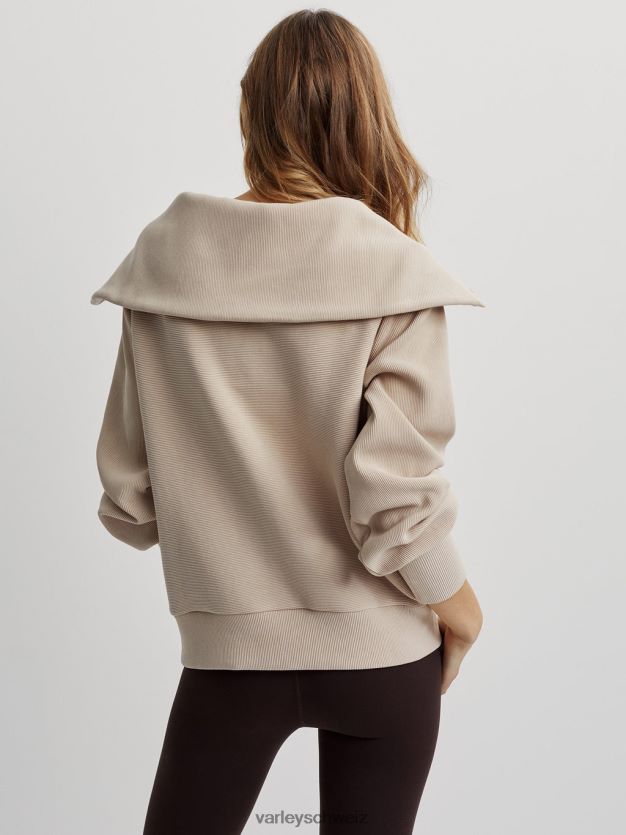 Bekleidung Zement Frauen Varley Vine-Pullover mit halbem Reißverschluss 8J4JZN95