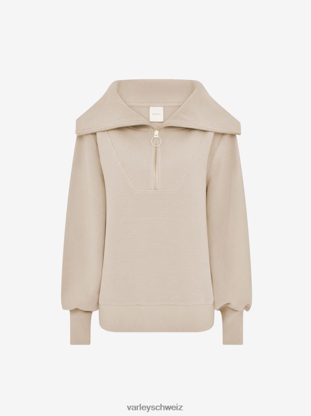 Bekleidung Zement Frauen Varley Vine-Pullover mit halbem Reißverschluss 8J4JZN95