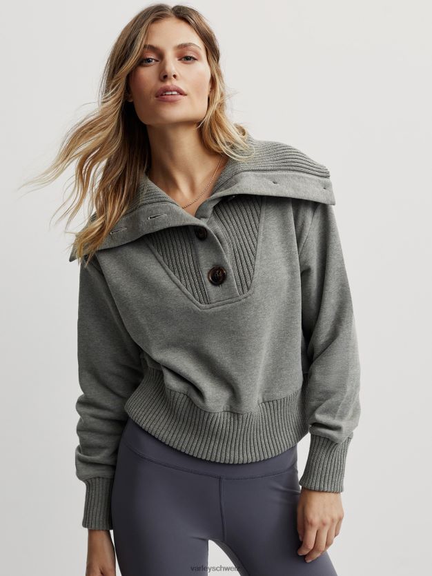 Bekleidung dunkelgrün gefleckter Mergel Frauen Varley Mailand schwitzt 8J4JZN225