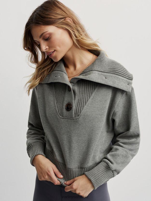 Bekleidung dunkelgrün gefleckter Mergel Frauen Varley Mailand schwitzt 8J4JZN225