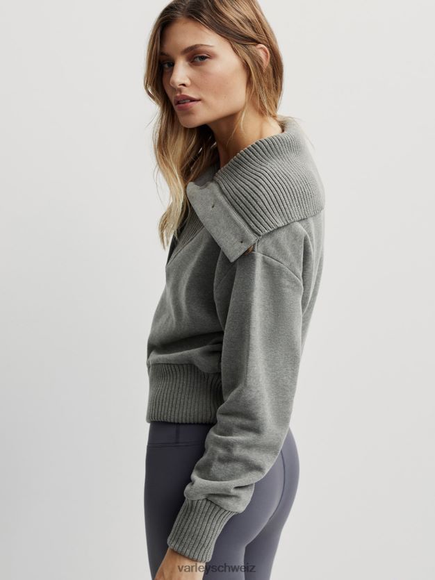 Bekleidung dunkelgrün gefleckter Mergel Frauen Varley Mailand schwitzt 8J4JZN225