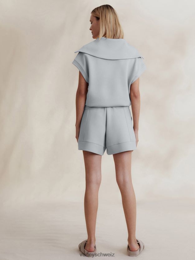 Bekleidung perlblau Frauen Varley Dexter-Sweatshirt mit halbem Reißverschluss 8J4JZN33