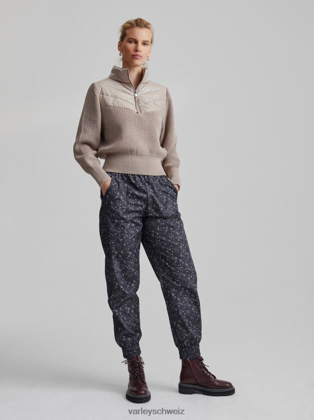 Bekleidung taupefarbener Ton Frauen Varley Daines-Pullover mit halbem Reißverschluss 8J4JZN422