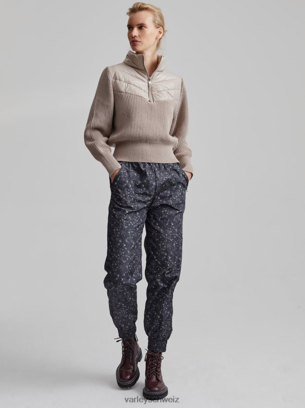 Bekleidung taupefarbener Ton Frauen Varley Daines-Pullover mit halbem Reißverschluss 8J4JZN422